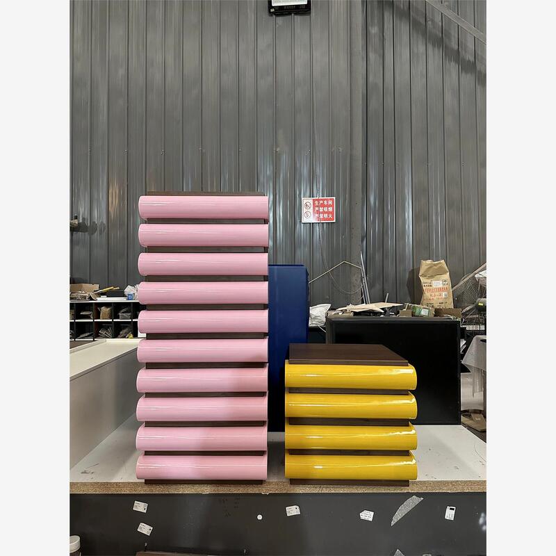 Italian Designer Art Chest of Drawers Bedroom Bedside Table Decorative Cabinet Colorful Lacquered Drawer Storage Three-Drawer Cabinet