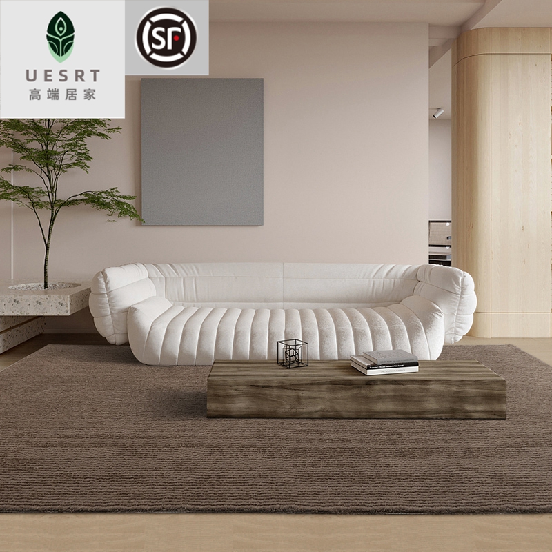 Wool New Zealand carpet living room imported Japanese solid color floor mat bedroom coffee table simple custom carpet living room