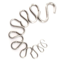 Bingyu BYJZ-3832304 stainless steel S-shaped hook coat hook wire hook M5 (10 pcs)