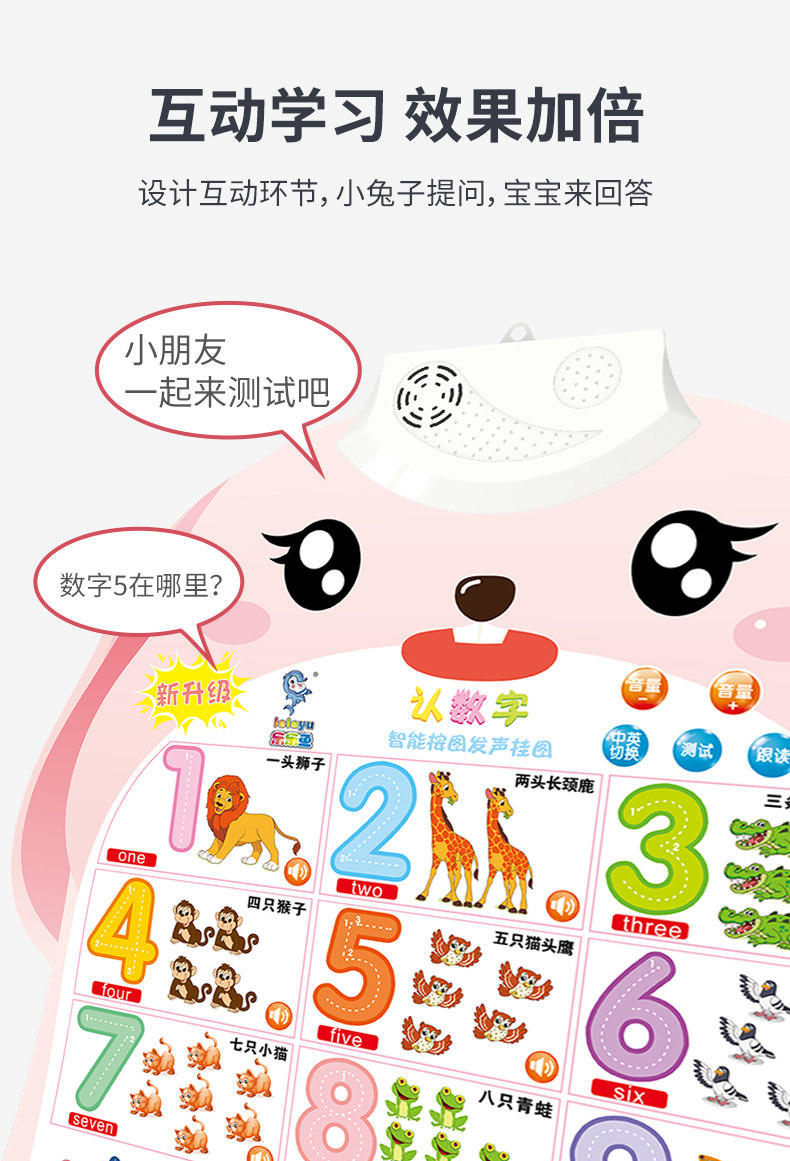 Развивающие постеры/книги для детей 宝宝有声挂图幼儿童早教识字拼音学习神器字母表墙贴玩具发声发音