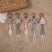 Baby Pacifier Clip chain cottton Cartoon Country Style Holder