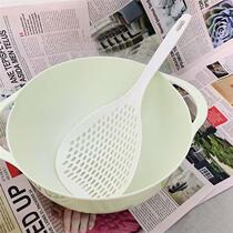 Big leaking spoon for salvaging good use domestic kitchen salvaging dumplings and dumplings nylon silicone rubber big high temperature resistant