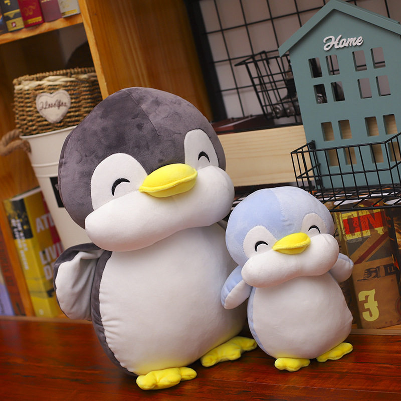 Factory direct selling new penguin doll plush toy soft down cotton doll pillow children birthday gift
