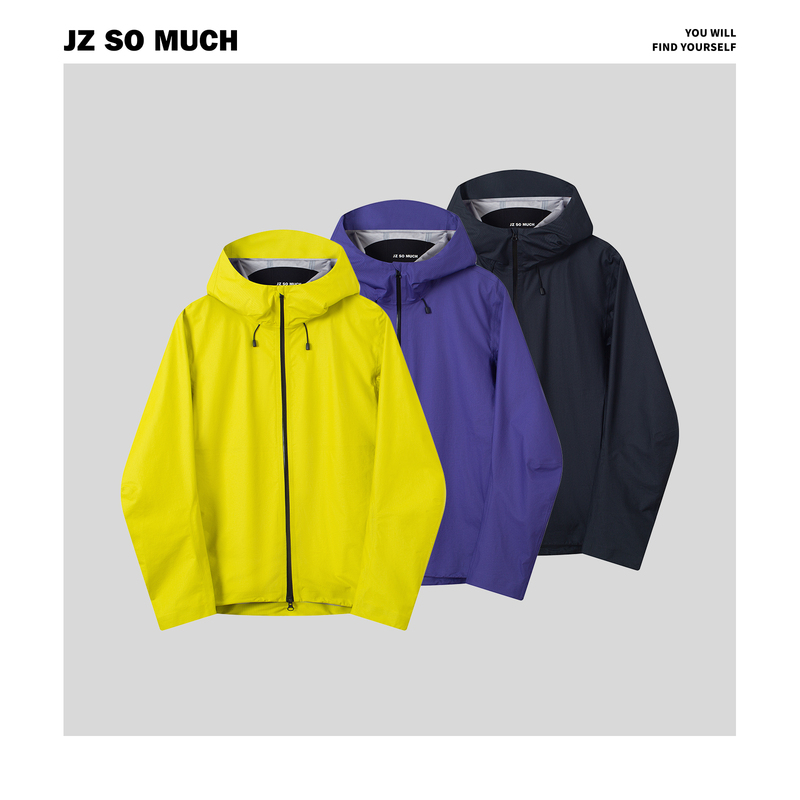 Jinzzi/Jz so Much【Breathing Soft Shell】Micro-Porous Filter Membrane Overflow Glue Process 7D Ultra-Thin Waterproof Jacket