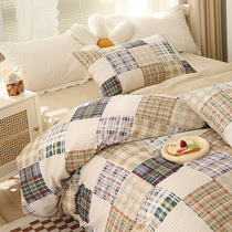 ins small frescoed bed with supplies four pieces of 100 pure cotton full cotton minima cover to enlarge bed linen 3-3 sets