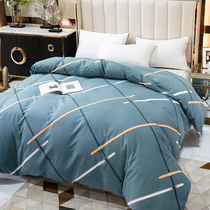 Winter thickened quilt cover single piece 100 pure cotton full cotton mill wool 220x240 quilt cover 180x220 brief 150x200