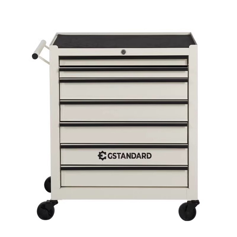 Gstandard Nordic Style Cafe Studio White Mobile Storage Cabinet Dedicated Workbench for Nail and Hair Salons