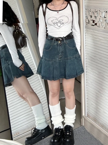 Летняя джинсовая юбка, большой размер