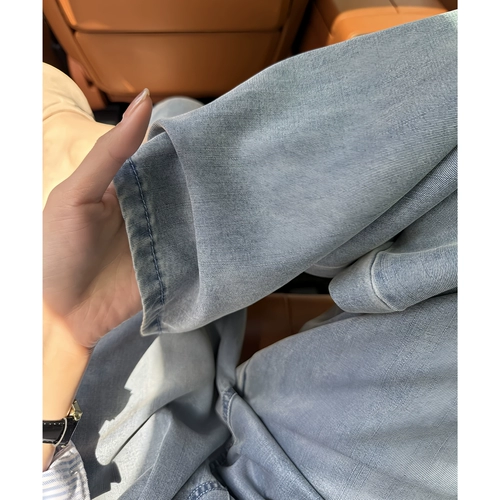 Штаны, тонкие джинсы, оверсайз, подходит для подростков