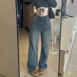 Прямые свободные джинсы, штаны, по фигуре, свободный крой, 2025 года, подходит для подростков