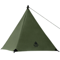 Yihu outdoor triangle wind screen camping tent front curtain fire windproof cloth fire screen TC cotton sunshade cloth