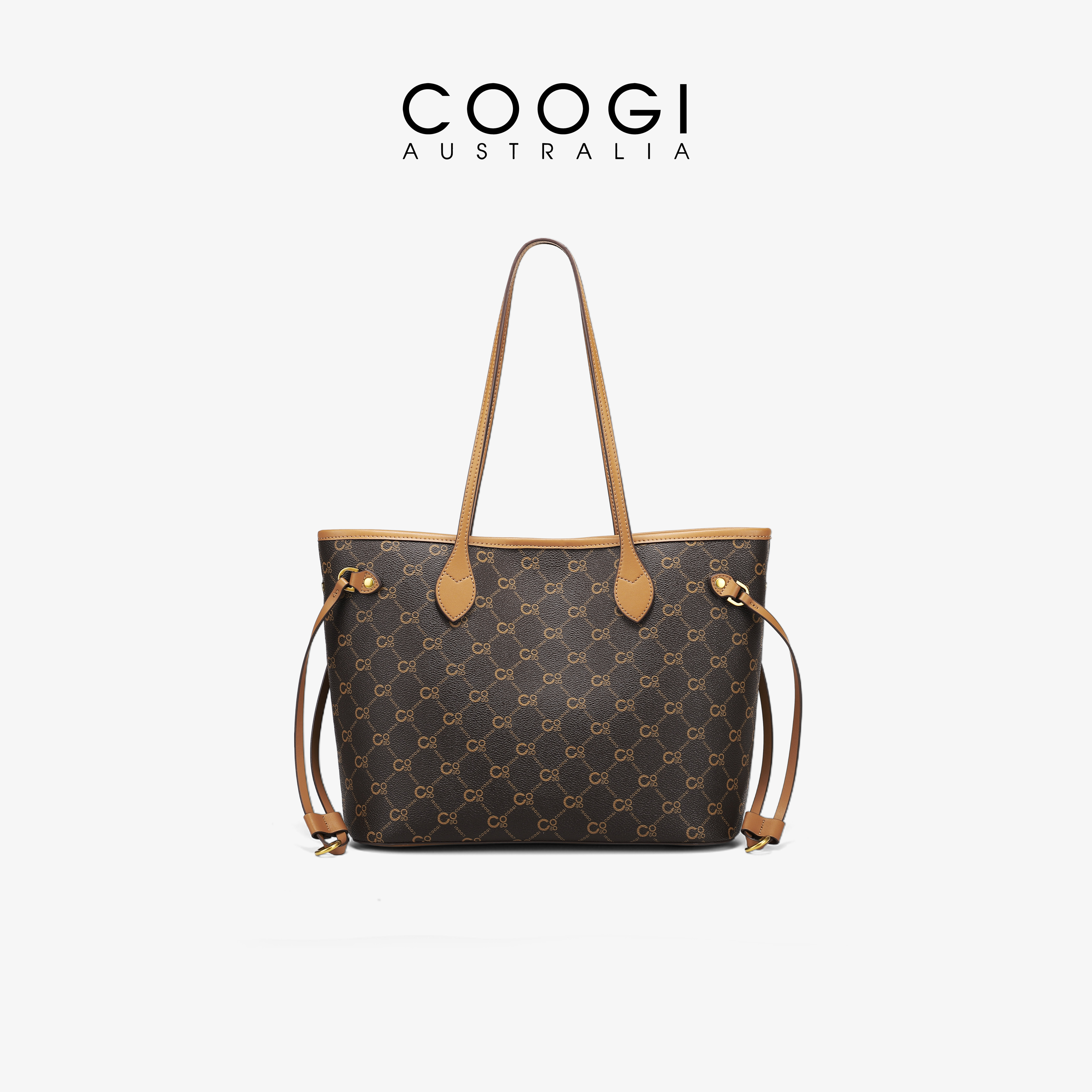 Сумка COOGI, женская новинка 2025 года, пригородная сумка-тоут большой емкости, сумка через плечо, европейская и американская модная портативная сумка для подмышек