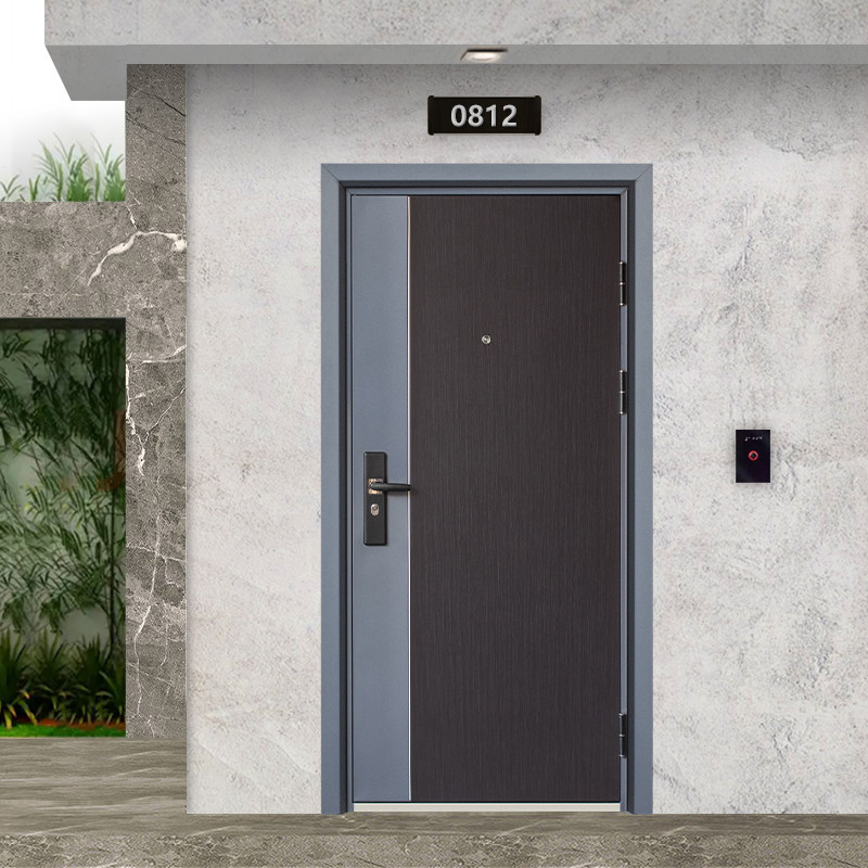 Security door Home Entrance Door Unit Apartment Rental Room Door Steel primary and secondary outdoor open door engineering
