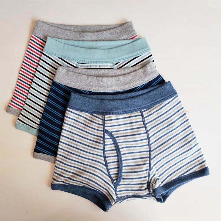 Total Cotton Age Children Pure Cotton Underwear Boy Quadrilateral Pants Four-corner Pants Large Boy Student Underpants Male
