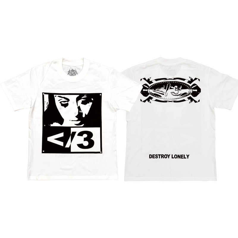 Destroy Lonely Merch·/3Piercing Girl Shirt Rhinestone Short Sleeve Limited Edition T-Shirt for the Venue