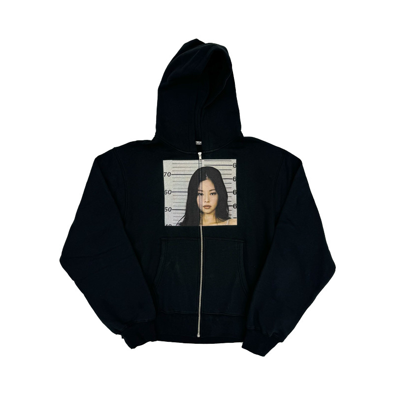 Kk11 Clothing Jennie Kim Tee Vintage Jennie Face Retro Sweatshirt Cardigan Hoodie