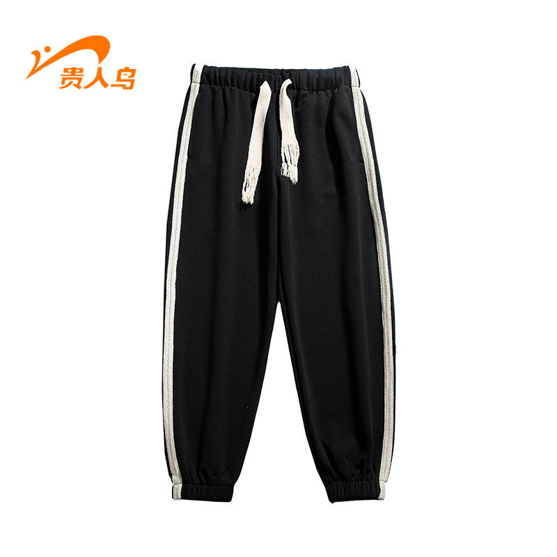 Noble bird official 2022 spring new men's casual sports trousers fashion handsome loose beam pants