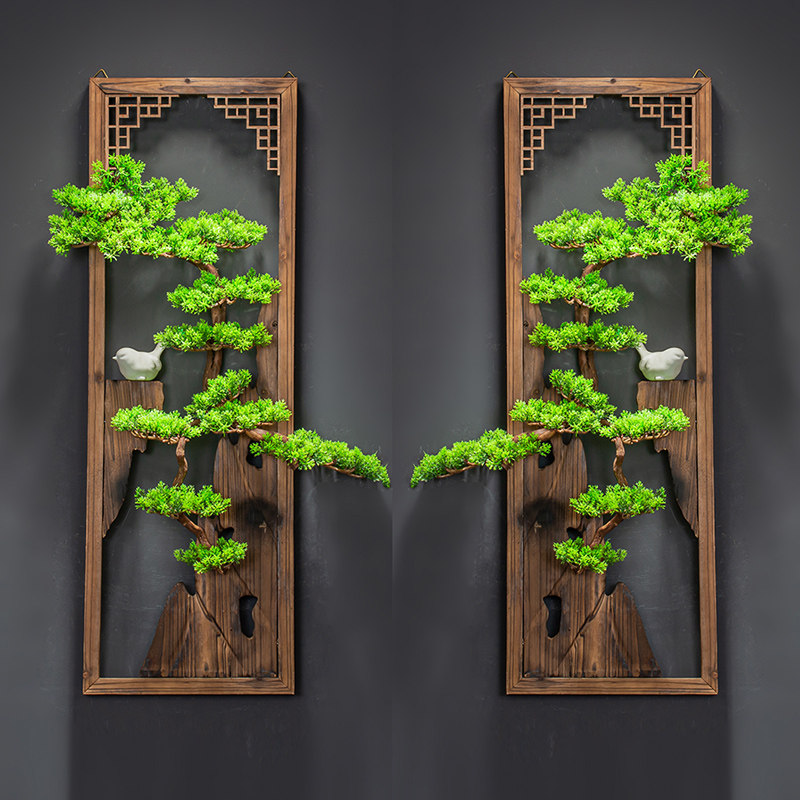 New chinese style home aesthetics: how a welcoming pine tree ornament ...