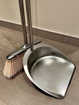 Broom set household dustpan combination high-end stainless steel advanced garbage shovel large dustpan sweeping broom