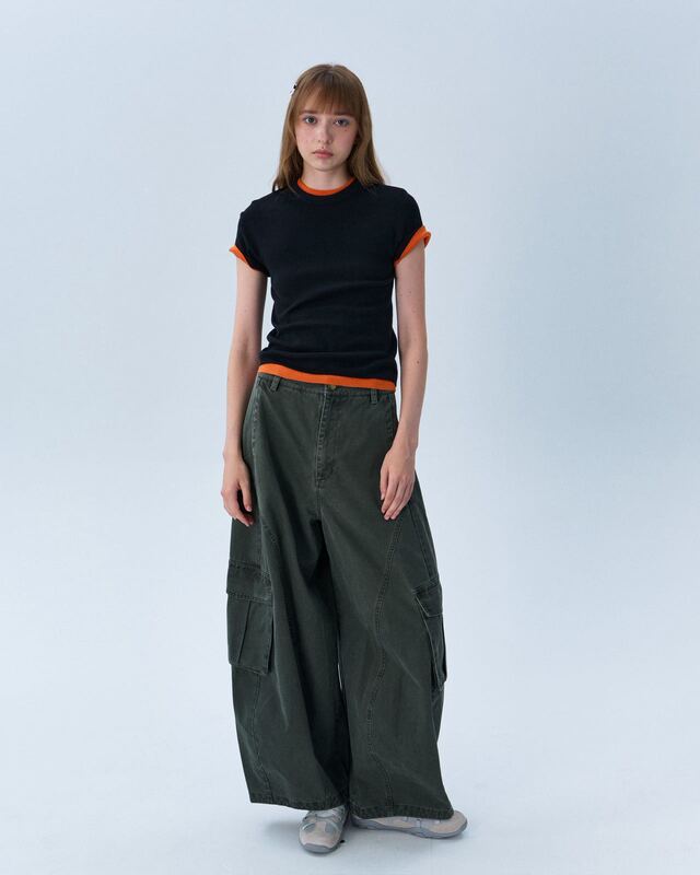 Hello September 2026 Autumn New Style Distressed Washed Workwear Long Casual Pants for Women H63621