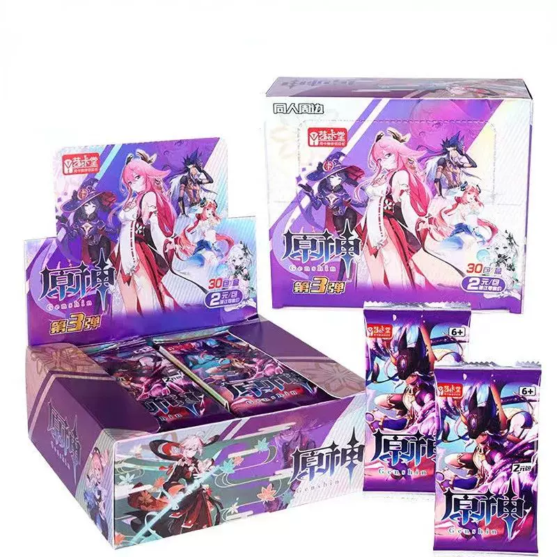 Коллекционная карточная игра Genshin Impact персонаж аниме коллекция флешка