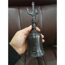 Taoist supplies black canopy imperial bell canopy bell dharma bell dharma bell Taoist three-pure bell three-pronged diamond bell hand bell