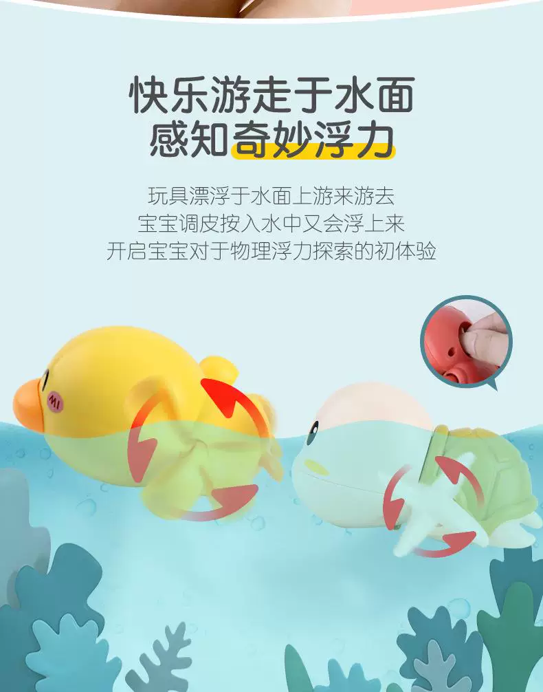 Игрушка заводная B.Duck для игры в воде плавания