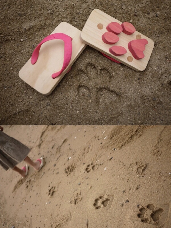 Cute Cat Paw Print Beach Clogs, Beach Slippers, Casual Slippers, Summer Creative Shoes