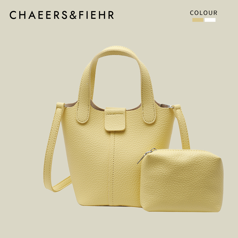 Women's Pu Soft Leather Handbag 2026 New High-End Texture Basket Bucket Bag Versatile Shoulder Crossbody Bag