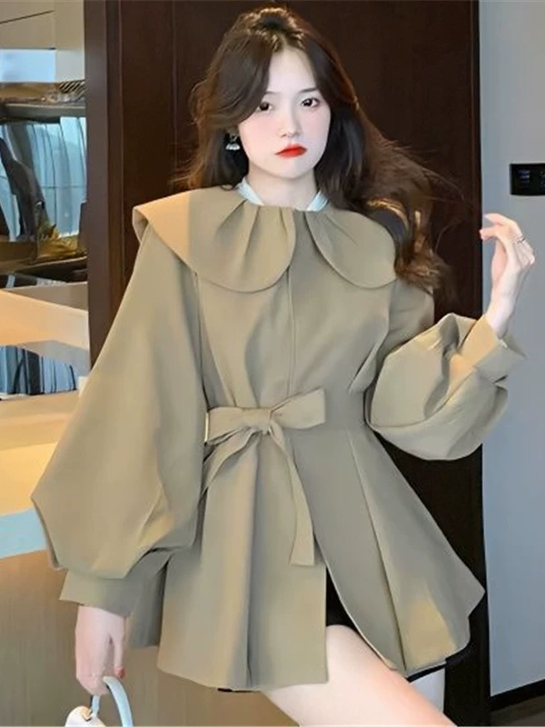Flashlight, doll, spring autumn trench coat, jacket, Great Britain, slim fit