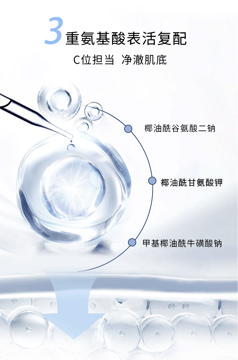 【中國直郵】 成分星球 胺基酸表活潔面慕斯補水保濕不緊繃泡沫洗面乳 150ml