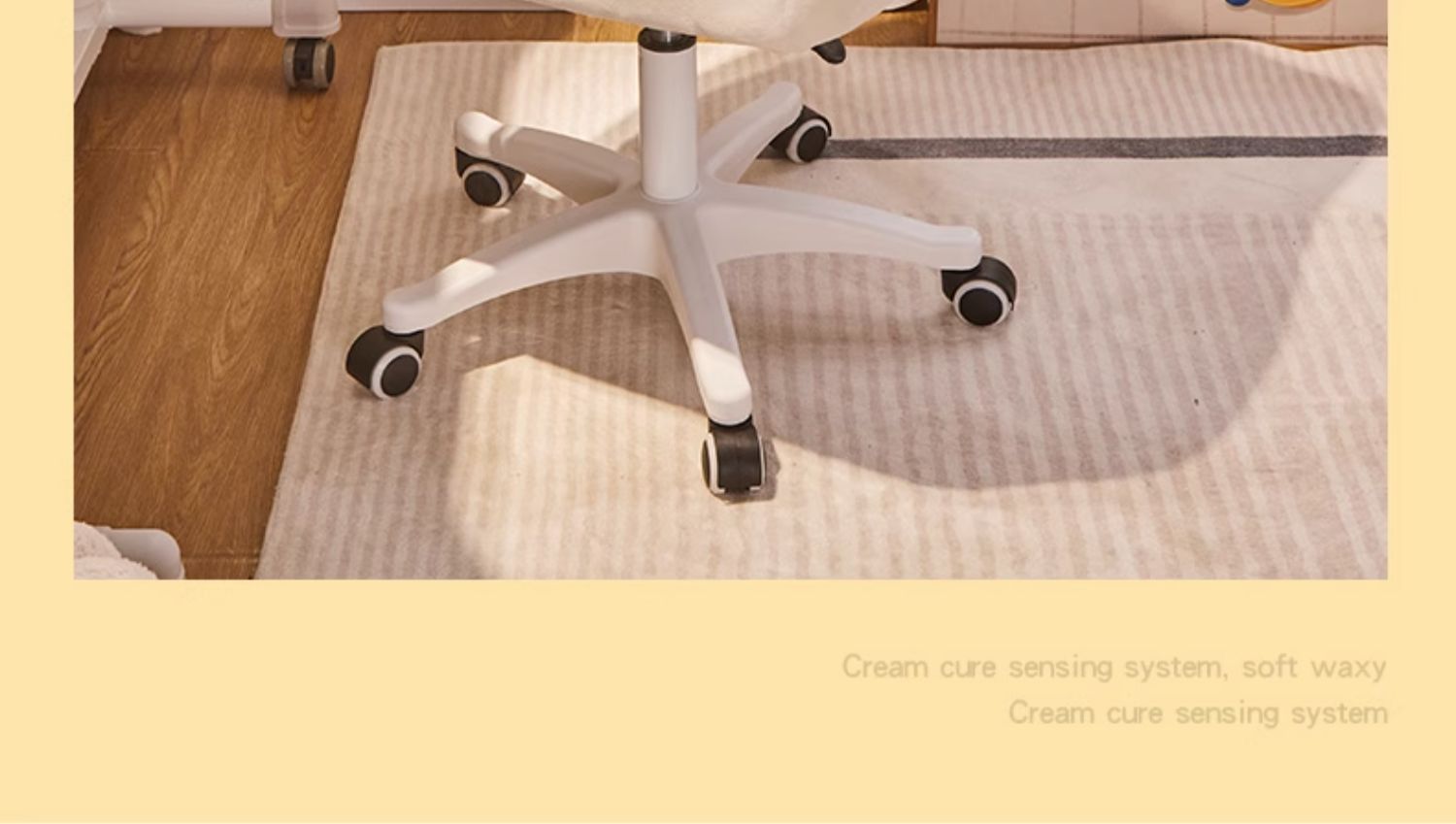 Description Picture 4 of itemComputer Chair Pink Cute Girl Accent Home Comfortable Gaming Chair Desk Swivel Modern Bedroom Makeup Home Furniture