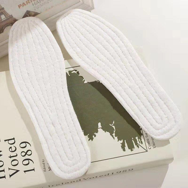 Winter can be cut double-sided fine wool warm wool fleece insole plus velvet thick snow boots men's and women's insoles