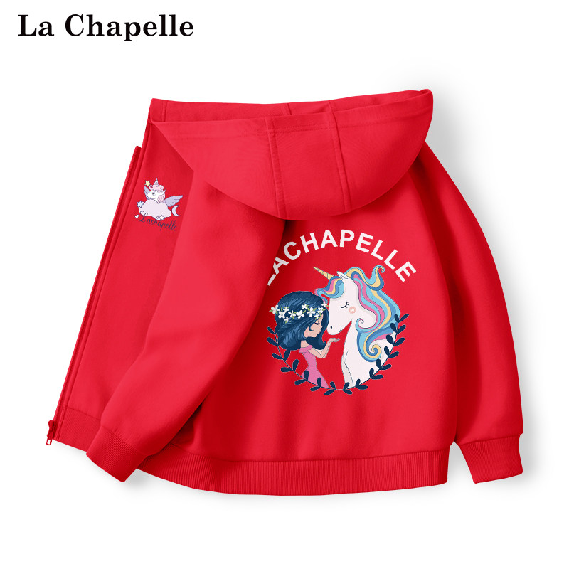 La Chapelle Girl's Coat Spring and Autumn Children's 2023 New Velvet