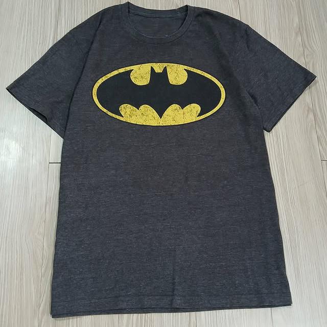 Hua Kemei Batman Loose-Fitting Pure Cotton Versatile Top 1990S Men's Classic European and American Short-Sleeved T-Shirt