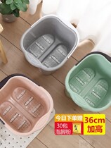 Bubble foot tub Home Plastic Massage Wash Foot Basin Over Calf Barrel Over Knee High Foot Tub Insulation Washing barrel