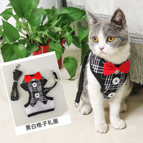 Kitty Traction Rope Chest Front Vest Type Anti-Escape Adjustable Out-Of-The-Out Special Slip Cat Rope Cat Braces Feline Collar