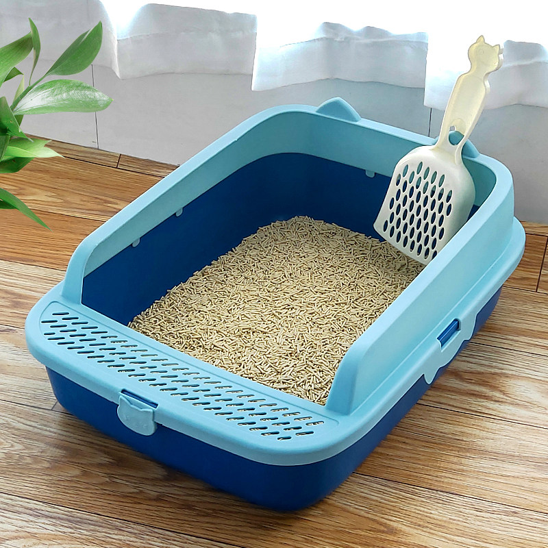 Cat litter box oversized cat toilet kitten semi-enclosed cat litter box large anti-splash cat poop box cat supplies