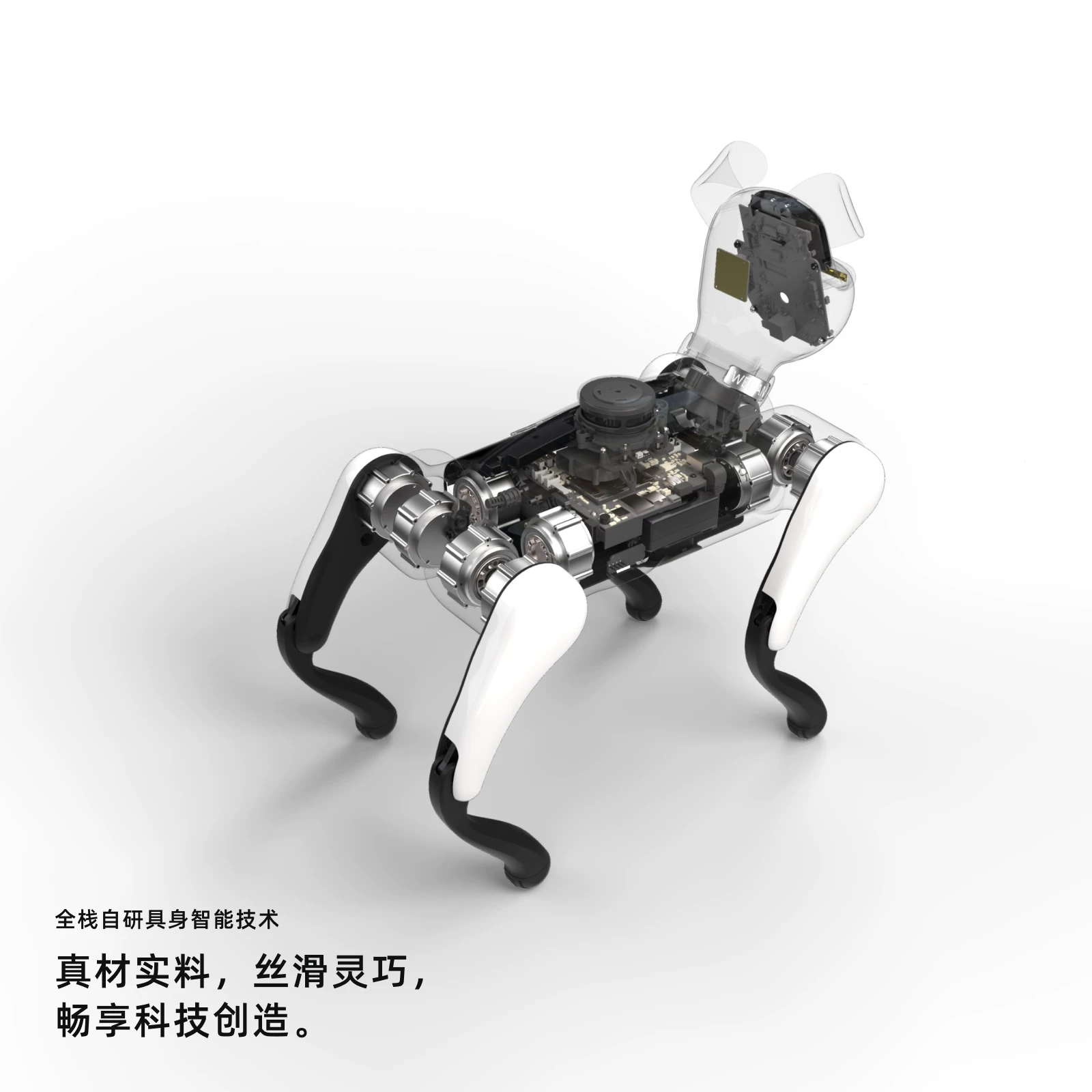 [Подарок детям] Робот-собака WEILAN Technology BabyAlpha A2 Series Azure Alpha Robot Dog с искусственным интеллектом, робот-собака AI