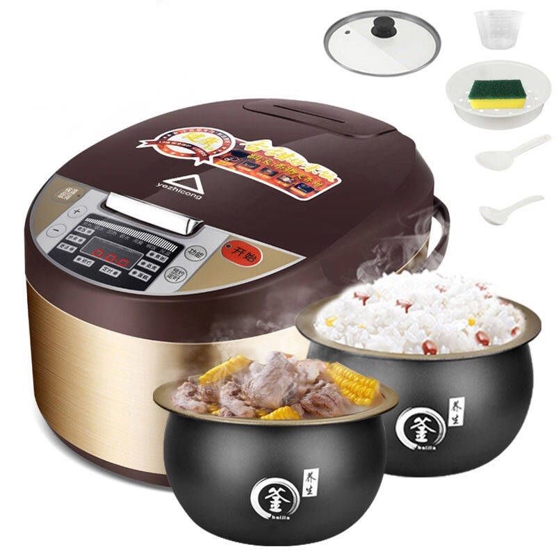 Old brand red triangle group multi - functional rice cooker 3L4L5L intelligent reservation timing special
