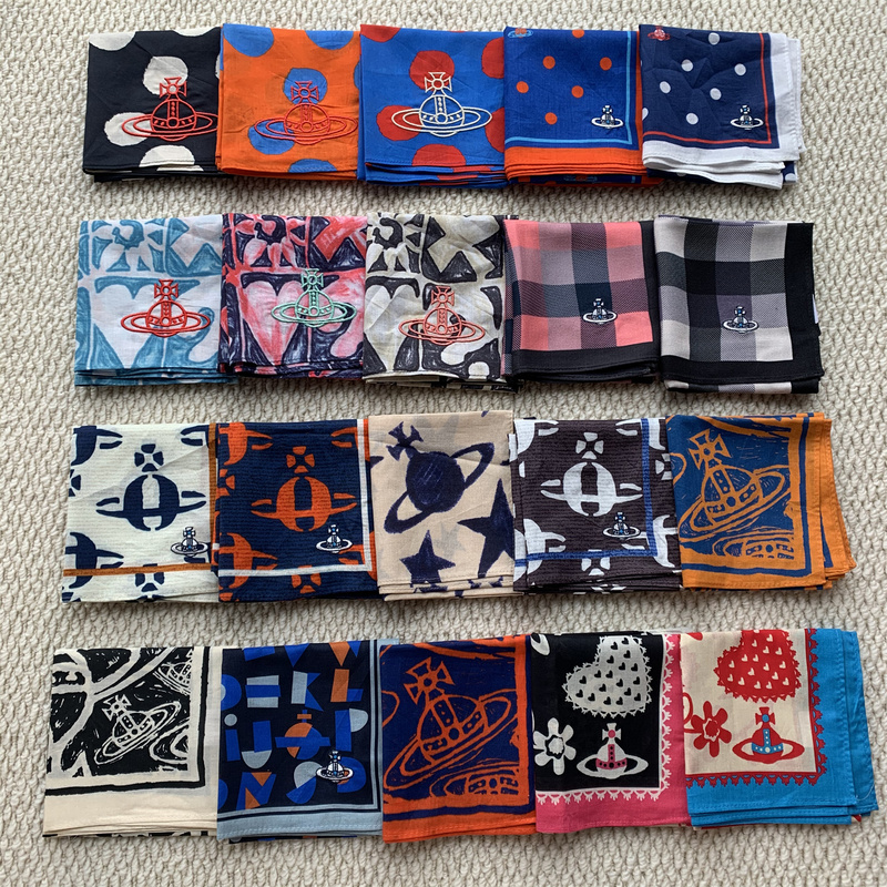 Japanese Saturn Niche Light Luxury Square Scarf Punk Headscarf Small Scarf Gift Handkerchief High-End Thin Silk Scarf