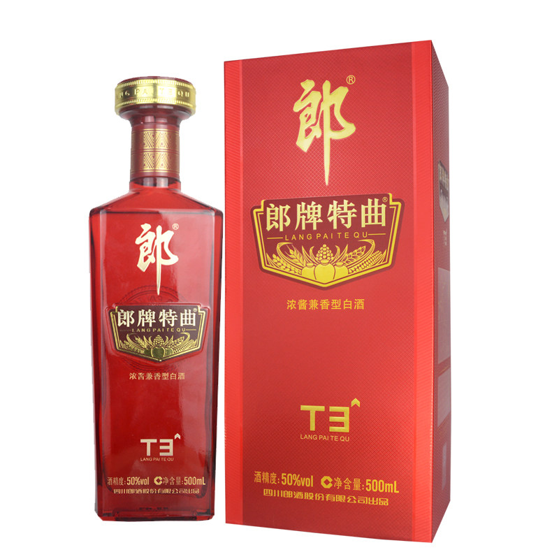 泸州郎牌特曲T3郎酒50度浓匠兼香型白酒500ML单瓶红色婚礼礼品酒评价
