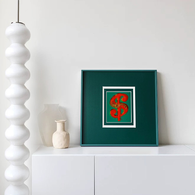 Trendy Print Dopamine Dollar Decorative Painting Niche Art Restaurant Combination Hanging Painting Minimalist Red Bedroom Desktop