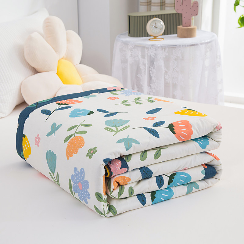 Cotton flagship store summer cool quilt air conditioner quilt machine washable cotton cool quilt summer thin quilt single double children's quilt