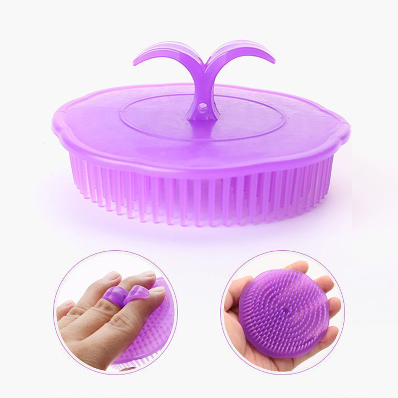 Pet dog bath brush cat bath special brush silicone massage brush cleaning artifact for dog scrub supplies