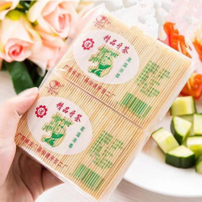 Toothpicks in Restaurant Bags, Hotel and Household Bulk Packs, Double-Pointed Disposable Toothpicks, Family Pack Toothpicks