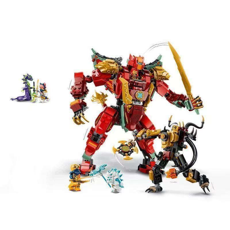 Lego 2023 Ninjago Wildfire's Transforming Dragon Mech 71868 Building Block Toy Gift Lego 2023 Ninjago Wildfire's Transforming Dragon Mech 71868 Building Block Toy Gift