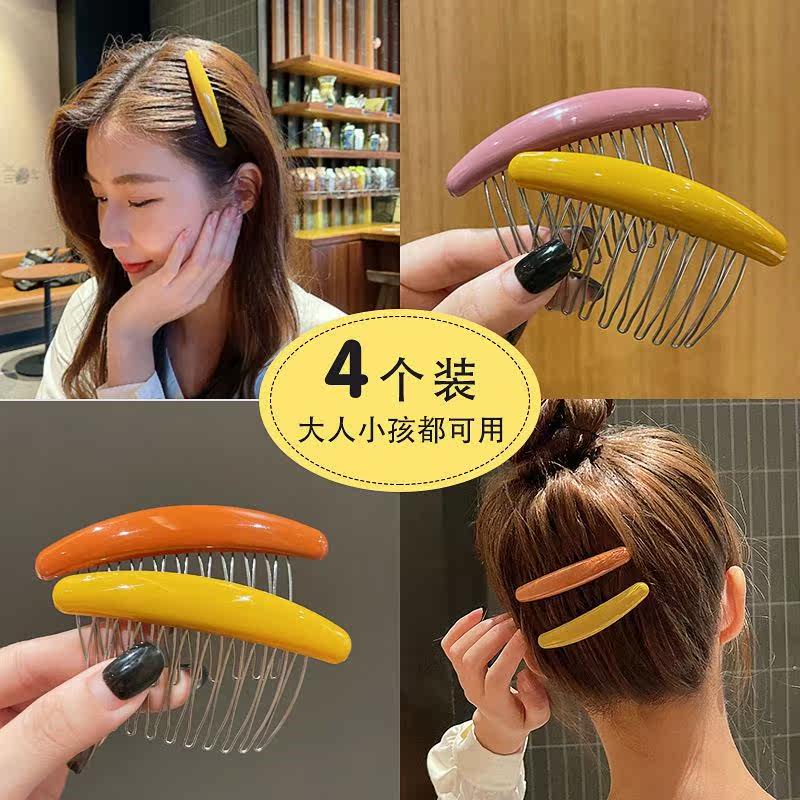 New products Korea No Mark Back Inserts Comb Inserts Comb for Nautical Comb Anti Slip Hair Clip Woman Rear Brain Spoon Chopped Hair Clip Hair