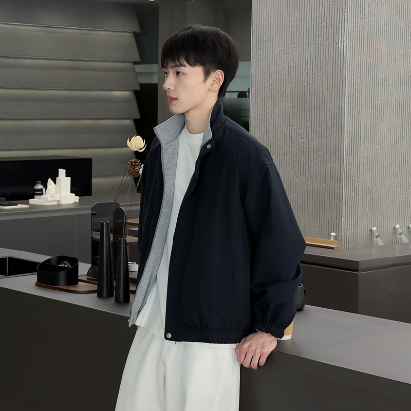 『Two-Sided Style』Spring New Reversible Casual Lightweight Stand-Up Collar Flight Youth Jacket 『Two-Sided Style』Spring New Reversible Casual Lightweight Stand-Up Collar Flight Youth Jacket