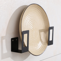 Non-perforated kitchen pot lid rack wall hanging things put on the board rack wall pot lid storage rack household pot rack cutting vegetables